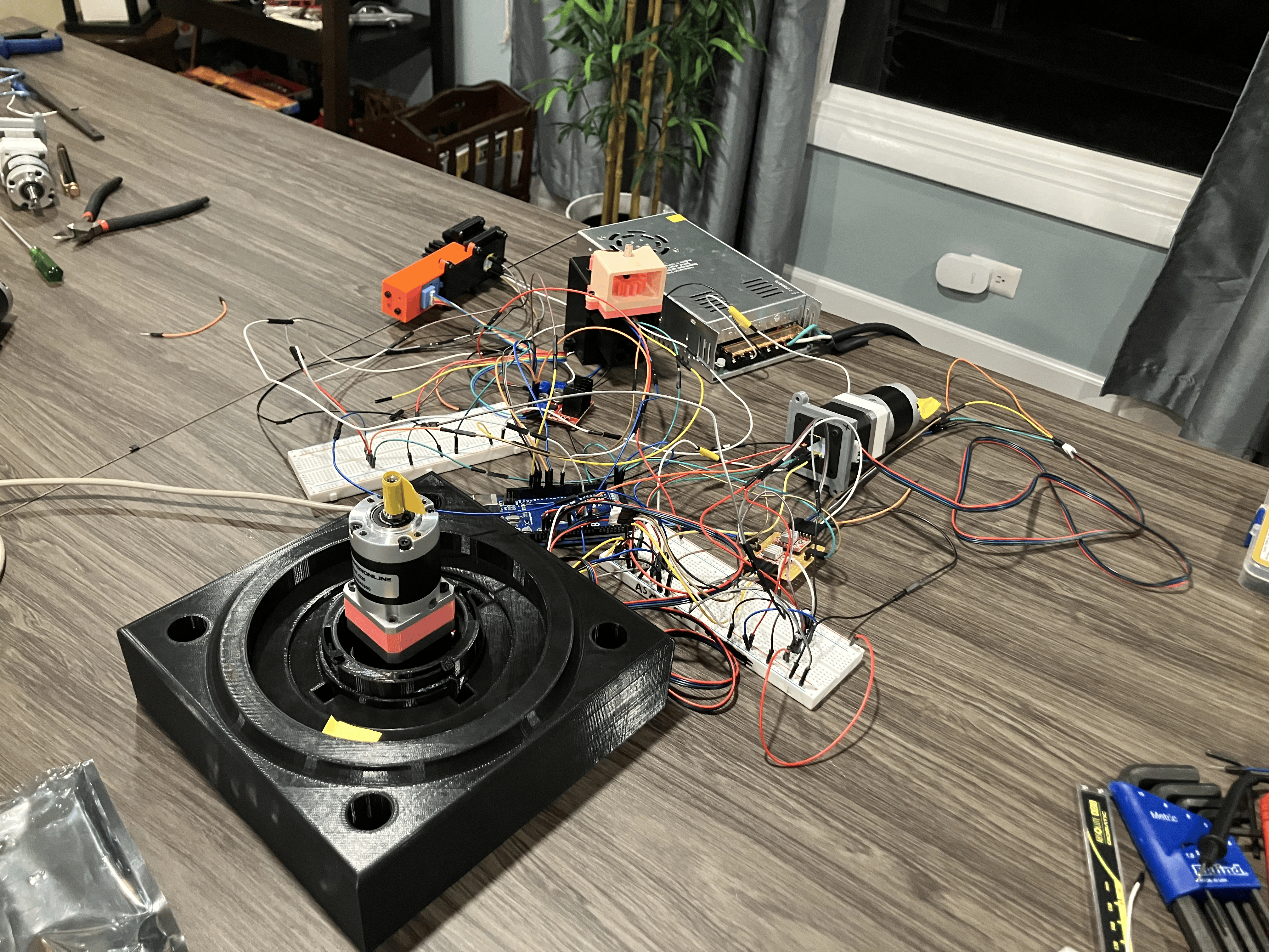 Controls testing setup